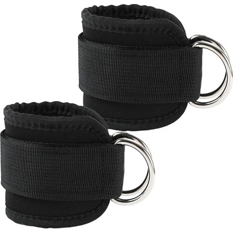 2 Pièces Sangle Cheville Musculation Poulie, Sangle Musculation et de sur Le Câble Machines, Ankle Straps pour Sport Kickback Les Jambes et Les Fessi
