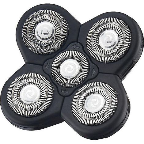 tte Rasoir 5 Ttes Faciles Installer Rasoir Lectrique Flottant Barbe Tondeuse Cheveux Pratique Universel Double Anneau Lame Rasage Remplacement D (1/5)