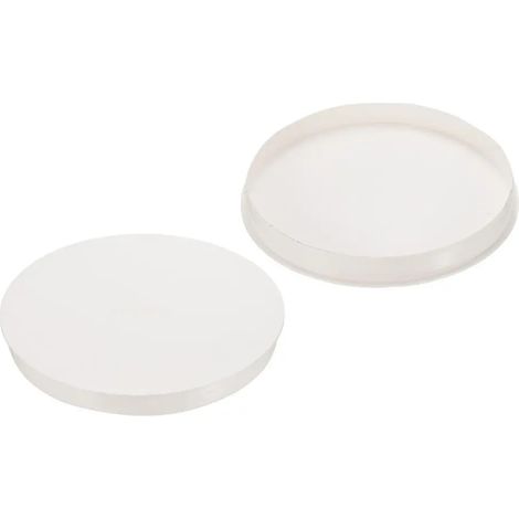 2 bouchons dextrmit de tuyau en PVC 6 pour bricolage blanc (1/5)