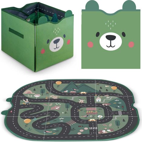 Caja de juguetes y tapete Nukido NK-408 - Verde (1/5)