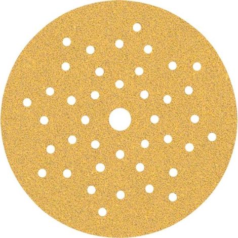 Bosch 50x Feuilles abrasives EXPERT C470 multi-trous (pour Peinture sur bois, Bois dur, O 125 mm, Grain 60, Professional Accessoire Ponceuse excentrique, Ponceuse excentrique)