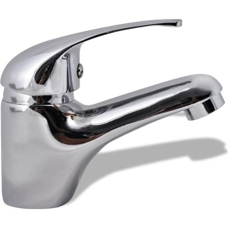 Robinet de lavabo Mitigeur de lavabo de salle de bain Chrome - Luxueux Chic-224614 (1/5)