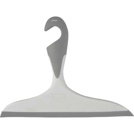 Raclette de douche, raclette salle de bain Loano, avec crochet de suspension, Plastique, L23x17 cm, Gris