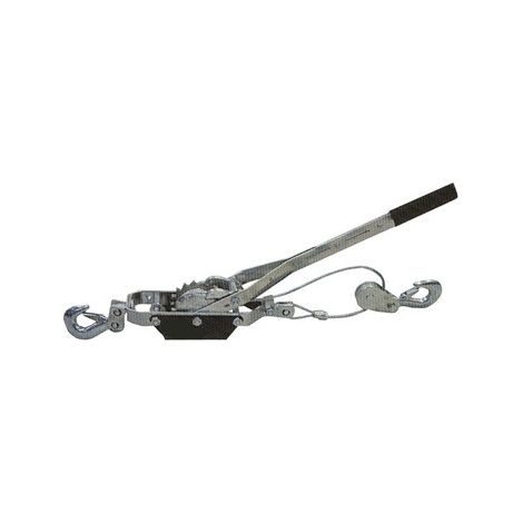 Mw Tools – Palan avec câble 4 t – Capacité 4 tonnes – Câble en acier – 2 crochets de sécurité – Pour chantiers humides – HNP40 (1/2)