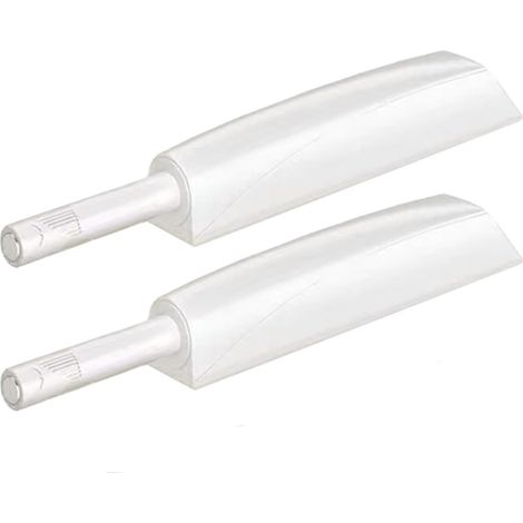 Loquets magnétiques à pression lot de 2 blanc, amortisseur porte, fermeture magnétique pour placard et tiroir cuisine (1/5)