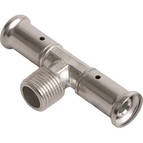 Té mâle laiton multicouche à sertir TH ou BE Ø26x3.0-3/4-26x3.0 (1/2)