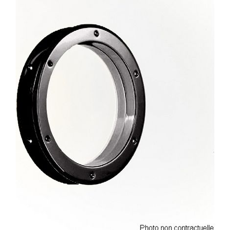 Hublot de porte noir Ø 26 cm