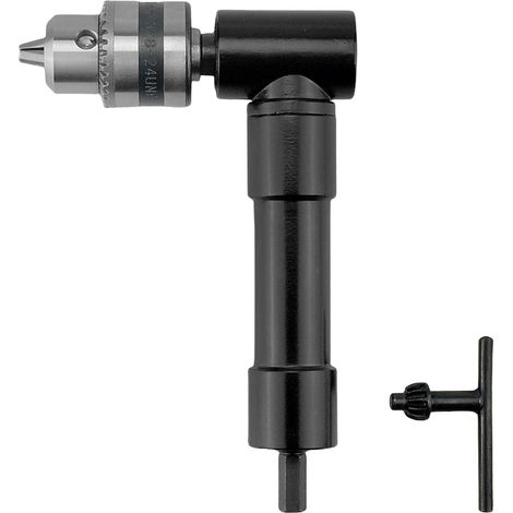 Winkelbohrer, Spannbereich 0,8–10 mm, 90°-Bohrfutter, Winkelbohradapter für Akkuschrauber (1/5)