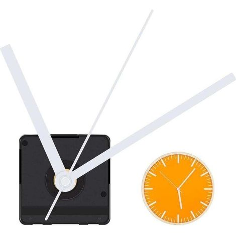 Kit de mécanisme d'horloge - Pièces de réparation de mouvement de moteur d'horloge murale à arbre long (1/4)