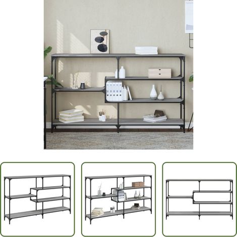 Holzwerkstoff -  Konsolentisch Grau Sonoma 160x32x95 cm Holzwerkstoff (1/5)
