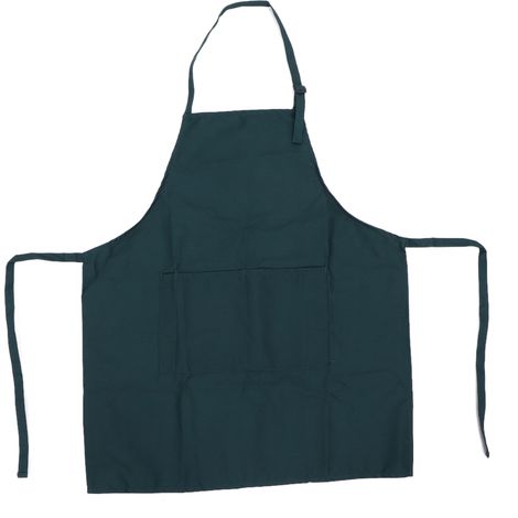 Tablier de cuisine unisexe imperméable, tablier de nail art uni avec cordon de cou ajustable, vert. (1/5)