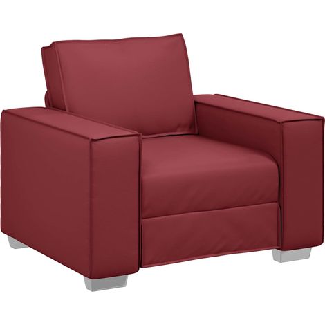 Maison Exclusive - Fauteuil Bordeaux 100 cm Simili cuir (1/5)
