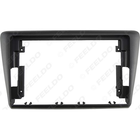 Convient pour la mise à niveau du système de navigation Android de la Skoda Rapid 2013 : cadre, panneau de haut-parleurs et support pour grand écran de 9 pouces.