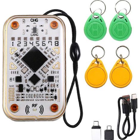 Chameleon Ultra RFID Smart Chip Reader + Smart Key Fob Emulator 2XT5577/UID 125K 13.56M IC NFC ID-Karten-Dekodierung Lesen/Schreiben (1/5)
