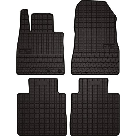 Tapis de sol en caoutchouc pour : Nissan Note II hatchback (2012-) - noirs, sur mesure (1/5)