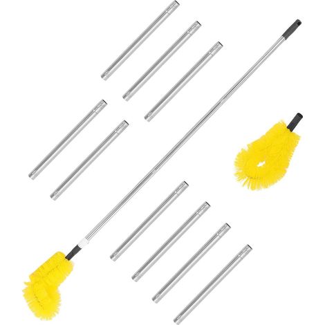 Kit de nettoyage cheminée 4 m (13 pi) en plastique et acier (1/5)