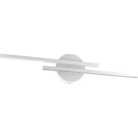 Plafonnier LED 2x7W SMD IP44 - Blanc Neutre  / Blanc - SILUMEN