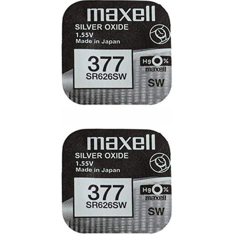.2 pile Maxell 377 sr626sw.