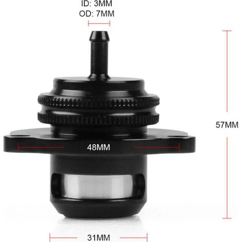 soupape de décharge de pression de recirculation des gaz d'échappement du turbocompresseur, compatible avec Ford Focus et Opel (un jeu). (1/4)