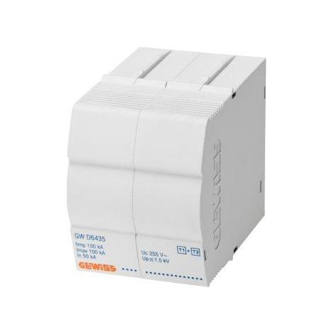 LST - CARTOUCHE NEUTRE 50KA T1+2 GEWISS GWD6434