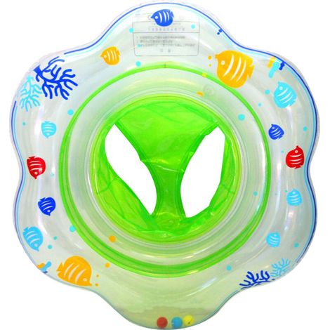 Bouée bébé gonflable double airbag, épaisse et sécurisée, verte