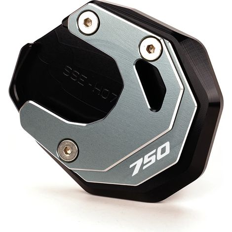 (Béquille grise) Compatible avec HONDA Forza 750 2022, FORZA 750 2021 et FORZA 750 2020. Béquille latérale CNC pour moto, extension et support. Maxpower. (1/4)