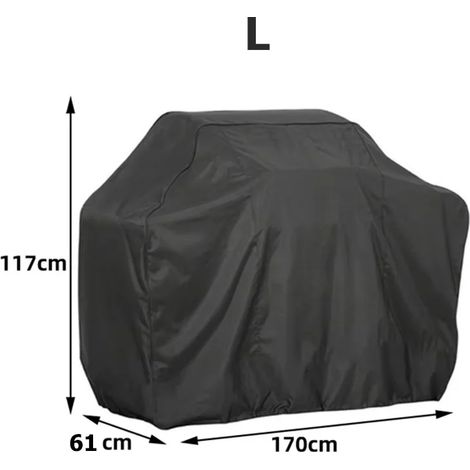 (61x117x170cm) Housse pour barbecue, anti-poussière, imperméable, épaisse. (1/5)
