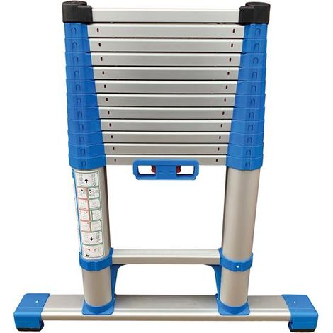 Zarges Compactstep L Telescopic Ladder & Stabiliser Bar 3.8m (1/4)