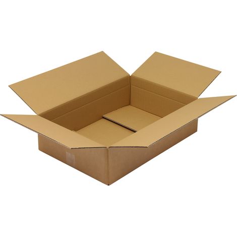 Faltkarton 2-wellig Maße 590x390x150mm Qualität 2.30BC braun braun (1/2)