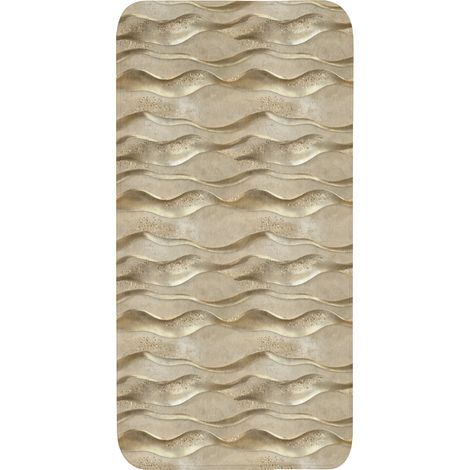 TAPIS DE TOILETTE Vagues - Motif - Or 60x120 cm