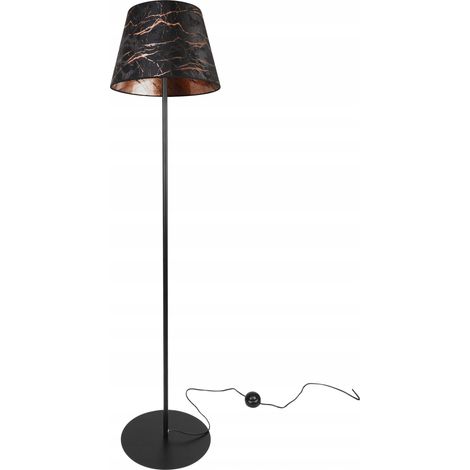 LAMPADA DA TERRA, IN METALLO, PARALUME A CONO (1/5)