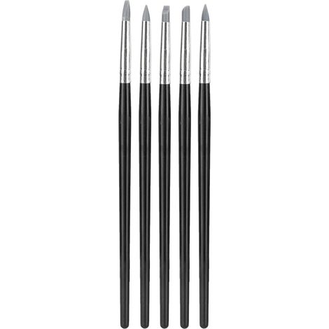 Lot de 5 outils de modelage en silicone pour sculpture de tête - Accessoires de façonnage (1/5)