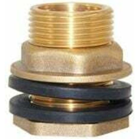 1-1/4" Female Male Solid Brass Water Tank Connector Bulkhead Tank Fitting LYLMBusiness & Industrie, Elektronik & Messung, Steckverbinder, Schalter & Kabel (1/4)