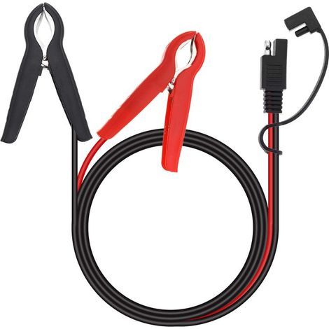 SAE-Schnellanschluss für hochwertiges Ladekabel mit Krokodilklemme, Erdungskabel, Kabellänge: 60 cm (1/5)