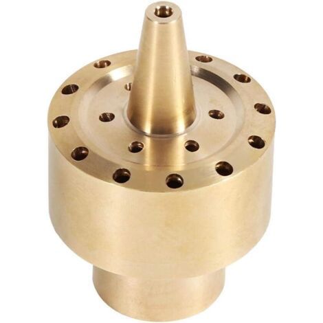 Golden brass spray head Sprinkler head for garden water fountain, pond, misting accessory 1/2" (1/4)