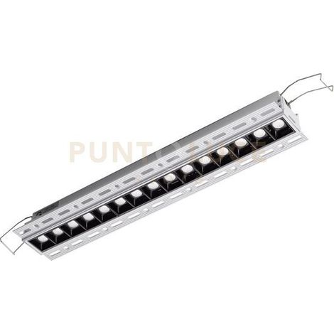 Faretto da Incasso a Scomparsa GFA 15 Punti Luce 30W 3000K Bianco Satinato con Ottica Antiabbaglio - Gealuce