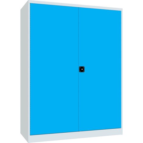 Pavoy Schwerlastschrank 1950x1470x630 Großraum, 4 FB a 200 kg, RAL 7035/5012 (1/3)