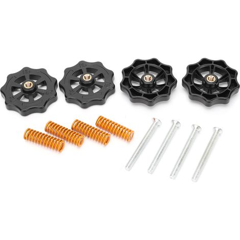 2 kits d'accessoires pour imprimante 3D CR10 : écrou de nivellement M4, ressorts de plateau chauffant et tige chauffante (1/5)