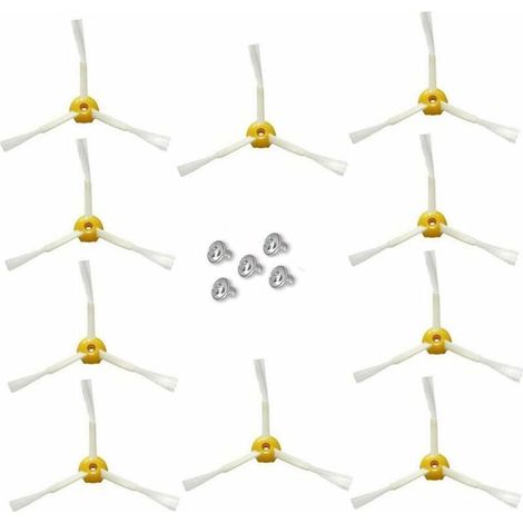 Seitenbürste für iRobot Roomba 500 600 700 Serie (Rot, 10 Stück 3-Arm-Seitenbürste) (1/4)