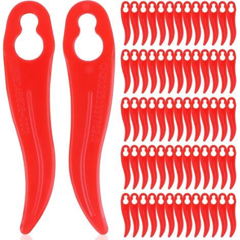Lot de 120 lames de rechange en plastique pour coupe-bordure Einhell et Bosch - Compatibles avec les coupe-bordures sans fil (1/3)