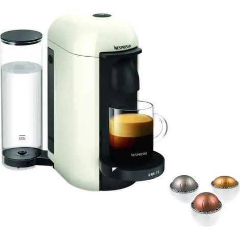 Cafetière à dosette ou capsule Krups NESPRESSO VERTUO PLUS BLANC IVOIRE YY3916FD (1/10)