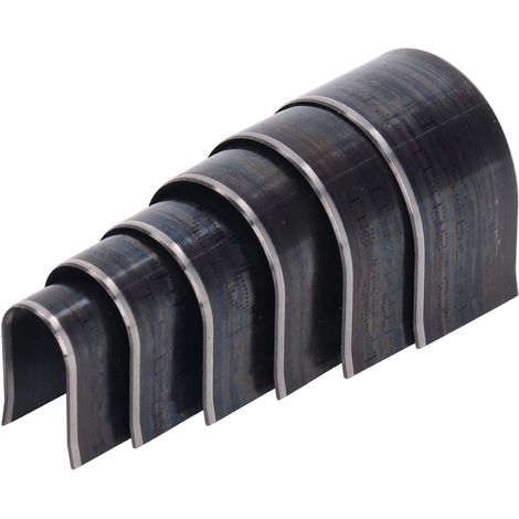 Ensemble de 6 outils de découpe et de perforation pour cuir, en forme de queue de flèche ronde, avec boîte de rangement. (1/5)