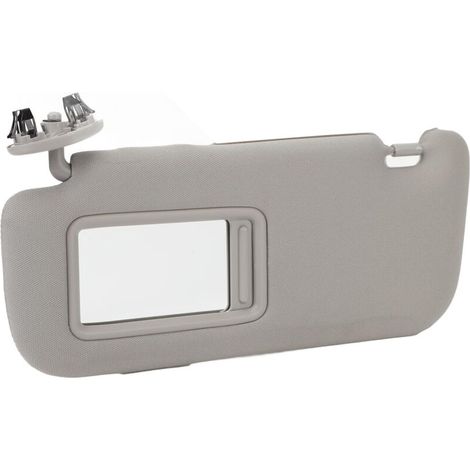 Car sun visor, modern design, sun visor with makeup mirror, anti-glare, replacement sun visor for driver's side, for 2007 to 2013 (grey) (left: (1/5)