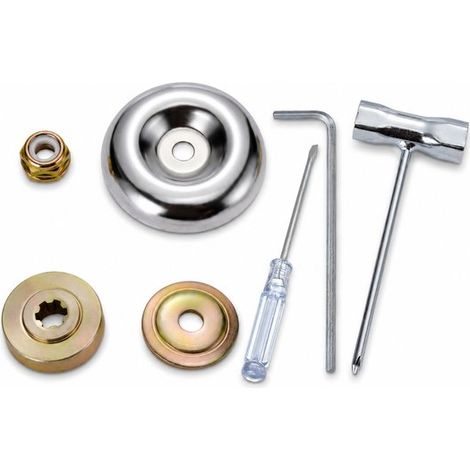 Kit de fixation pour débroussailleuse – 7 pièces – Clé Allen – Coupe-bordures – Entretien jardin (1/5)