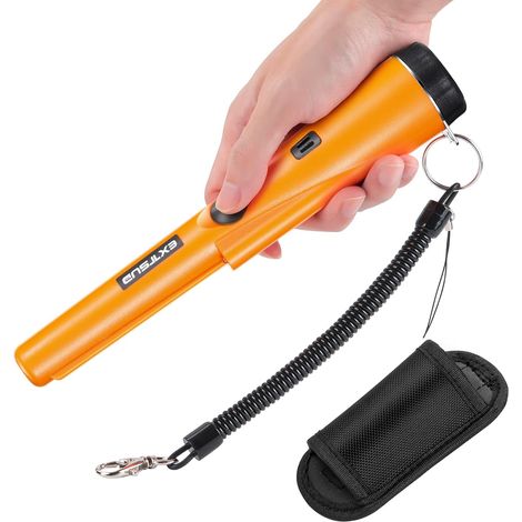 Détecteur de métaux Portable Pointeur de métaux IP66 étanche Scan à 360 ° Chasse au trésor pour sécurité, vestiges, Bijoux pour Enfants Adultes (1/5)
