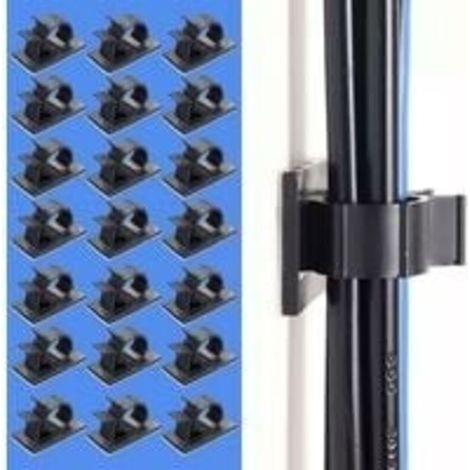 50Pcs Câbles Adhésifs Réglable Clips de Câble,Premium Adhésif 3M Fil Nylon Colliers de Serrage Câble,Attaches Câbles pour Organiseur Bureau,Ordinateur Cordon Électrique,Voiture et Maison(Noir)