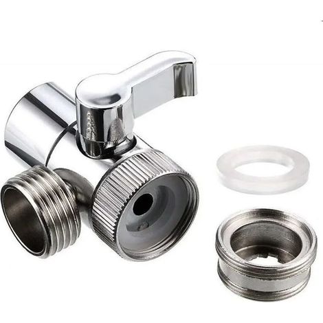 Adaptateur de dérivation pour robinet, connecteur d'évier de cuisine, douche, toilettes, bidet, accessoire de branchement de tuyau d'arrivée d'eau