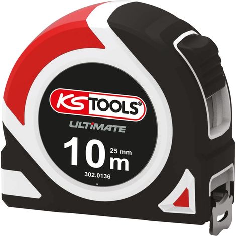 KS Tools ULTIMATE-Maßband aus zwei Materialien, 10 x 25 mm (1/4)