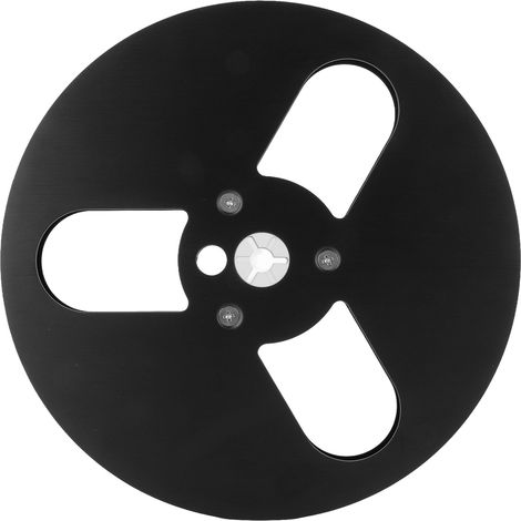 Bobine de prise de son en aluminium 1/4 pouce 7 pouces, 3 trous, résistante au vent, pour enregistrement Nab, noire (1/5)