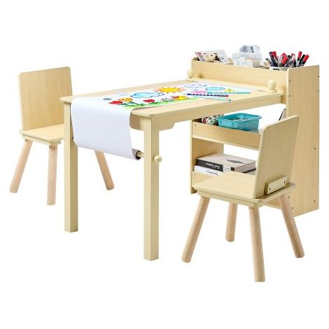 Table d'Art pour Enfants avec 2 Chaises Bureau d'Activité avec (1/5)
